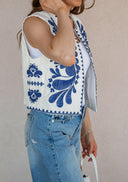 Callie Chic Embroidered Vest-Vests-Rae Collective, Women's Online Fashion Boutique Located in Phoenix, Arizona (Scottsdale Area)