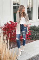 (S-2X, 4 Colors!) Drop Sleeve Cable Knit Cardigan-Cardigans-Krush Kandy, Women's Online Fashion Boutique Located in Phoenix, Arizona (Scottsdale Area)