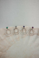 Druzy Double Hoop Earrings | By KKB-Hoop Earrings-Rae Collective, Women's Online Fashion Boutique Located in Phoenix, Arizona (Scottsdale Area)