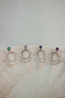 Druzy Double Hoop Earrings | By KKB-Hoop Earrings-Rae Collective, Women's Online Fashion Boutique Located in Phoenix, Arizona (Scottsdale Area)
