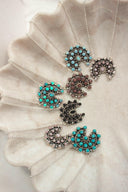 Mini Concho Stone Necklaces-Chain Necklaces-Rae Collective, Women's Online Fashion Boutique Located in Phoenix, Arizona (Scottsdale Area)
