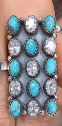 Krystal Krush Stone Bar Ring - MADE TO ORDE R