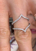 DOUBLE LUNETTE CZ RING