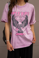 Free Bird Mineral Washed Tee | PREORDER NOW OPEN-Graphic Tees-Rae Collective, Women's Online Fashion Boutique Located in Phoenix, Arizona (Scottsdale Area)