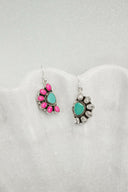 Half Opal Cluster Stone Earrings-Stud Earrings-Rae Collective, Women's Online Fashion Boutique Located in Phoenix, Arizona (Scottsdale Area)