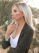 Edgy Glam Spike and Crystal Pearl Earrings-Earrings-Krush Kandy, Women's Online Fashion Boutique Located in Phoenix, Arizona (Scottsdale Area)