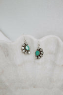 Half Opal Cluster Stone Earrings-Stud Earrings-Rae Collective, Women's Online Fashion Boutique Located in Phoenix, Arizona (Scottsdale Area)