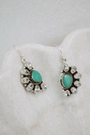 Half Opal Cluster Stone Earrings-Stud Earrings-Krush Kandy, Women's Online Fashion Boutique Located in Phoenix, Arizona (Scottsdale Area)