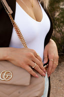Dainty Sterling Silver Chain Link Ring | Silver or Gold-Rings-Rae Collective, Women's Online Fashion Boutique Located in Phoenix, Arizona (Scottsdale Area)