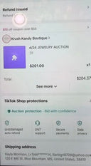 Earrings from TIKTOK auction #39