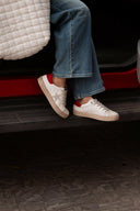 Pop of Red Glitter Star Sneaker-Sneakers-Rae Collective, Women's Online Fashion Boutique Located in Phoenix, Arizona (Scottsdale Area)