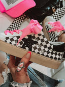 KRUSH KANDY EXCLUSIVE: Harley's Checkmate Checkered Sneaker-Sneakers-Rae Collective, Women's Online Fashion Boutique Located in Phoenix, Arizona (Scottsdale Area)