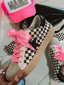 KRUSH KANDY EXCLUSIVE: Harley's Checkmate Checkered Sneaker-Sneakers-Rae Collective, Women's Online Fashion Boutique Located in Phoenix, Arizona (Scottsdale Area)