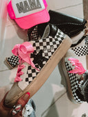 KRUSH KANDY EXCLUSIVE: Harley's Checkmate Checkered Sneaker-Sneakers-Rae Collective, Women's Online Fashion Boutique Located in Phoenix, Arizona (Scottsdale Area)
