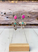 Divine Gift Stone Bow Earrings-Earrings-Rae Collective, Women's Online Fashion Boutique Located in Phoenix, Arizona (Scottsdale Area)