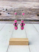 Stone Cluster Drop Earrings-Earrings-Rae Collective, Women's Online Fashion Boutique Located in Phoenix, Arizona (Scottsdale Area)