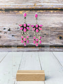 Talia Stone Drop Chandelier Earrings-Earrings-Rae Collective, Women's Online Fashion Boutique Located in Phoenix, Arizona (Scottsdale Area)