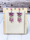 Talia Stone Drop Chandelier Earrings-Earrings-Rae Collective, Women's Online Fashion Boutique Located in Phoenix, Arizona (Scottsdale Area)