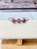 Desert Dreamer Three Stone Cuff-Bracelets-Rae Collective, Women's Online Fashion Boutique Located in Phoenix, Arizona (Scottsdale Area)