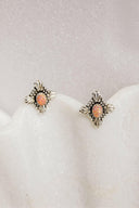 Coastal Charm Stone Stud Earrings-Stud Earrings-Rae Collective, Women's Online Fashion Boutique Located in Phoenix, Arizona (Scottsdale Area)