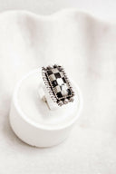 Checkered Bar Ring | By KKB-Bar Rings-Rae Collective, Women's Online Fashion Boutique Located in Phoenix, Arizona (Scottsdale Area)
