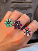Mini Daisy Sterling Silver Cluster Rings-Cluster Rings-Rae Collective, Women's Online Fashion Boutique Located in Phoenix, Arizona (Scottsdale Area)