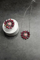 Hearts and Mixed Stone Sterling Silver Necklaces & Rings-Chain Necklaces-Krush Kandy, Women's Online Fashion Boutique Located in Phoenix, Arizona (Scottsdale Area)