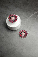 Hearts and Mixed Stone Sterling Silver Necklaces & Rings-Chain Necklaces-Krush Kandy, Women's Online Fashion Boutique Located in Phoenix, Arizona (Scottsdale Area)