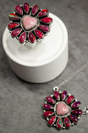 Hearts and Mixed Stone Sterling Silver Necklaces & Rings-Chain Necklaces-Krush Kandy, Women's Online Fashion Boutique Located in Phoenix, Arizona (Scottsdale Area)