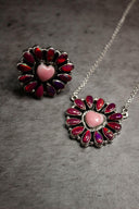 Hearts and Mixed Stone Sterling Silver Necklaces & Rings-Chain Necklaces-Krush Kandy, Women's Online Fashion Boutique Located in Phoenix, Arizona (Scottsdale Area)