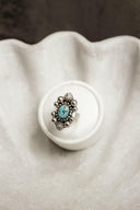 Single Stone Golden Hills Sterling Silver Concho Ring-Statement Rings-Rae Collective, Women's Online Fashion Boutique Located in Phoenix, Arizona (Scottsdale Area)