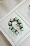 Small Horseshoe Sterling Silver Cluster Ring-Cluster Rings-Rae Collective, Women's Online Fashion Boutique Located in Phoenix, Arizona (Scottsdale Area)