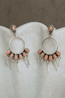 7 Jewel Hoop Studded Dangle Earring-Drop Earrings-Rae Collective, Women's Online Fashion Boutique Located in Phoenix, Arizona (Scottsdale Area)
