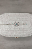 Sterling Bow Stone Bracelet-Chain Bracelets-Rae Collective, Women's Online Fashion Boutique Located in Phoenix, Arizona (Scottsdale Area)