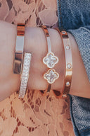 Crystal Baguette Bangle-Bangle Bracelets-Krush Kandy, Women's Online Fashion Boutique Located in Phoenix, Arizona (Scottsdale Area)