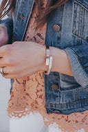Crystal Baguette Bangle-Bangle Bracelets-Krush Kandy, Women's Online Fashion Boutique Located in Phoenix, Arizona (Scottsdale Area)