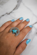 Horseshoe Haven Star Stone Ring-Cluster Rings-Rae Collective, Women's Online Fashion Boutique Located in Phoenix, Arizona (Scottsdale Area)
