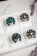 Horseshoe & Star Stone Cluster Ring-Cluster Rings-Rae Collective, Women's Online Fashion Boutique Located in Phoenix, Arizona (Scottsdale Area)