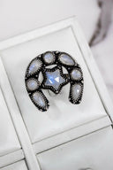 Horseshoe & Star Stone Cluster Ring-Cluster Rings-Krush Kandy, Women's Online Fashion Boutique Located in Phoenix, Arizona (Scottsdale Area)