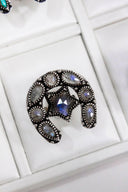 Horseshoe & Star Stone Cluster Ring-Cluster Rings-Rae Collective, Women's Online Fashion Boutique Located in Phoenix, Arizona (Scottsdale Area)