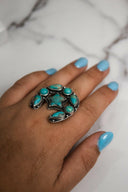 Horseshoe & Star Stone Cluster Ring-Cluster Rings-Rae Collective, Women's Online Fashion Boutique Located in Phoenix, Arizona (Scottsdale Area)