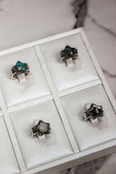 Starry Stamped Sterling Ring-Cluster Rings-Rae Collective, Women's Online Fashion Boutique Located in Phoenix, Arizona (Scottsdale Area)
