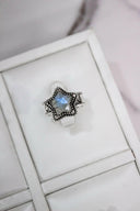 Starry Stamped Sterling Ring-Cluster Rings-Rae Collective, Women's Online Fashion Boutique Located in Phoenix, Arizona (Scottsdale Area)