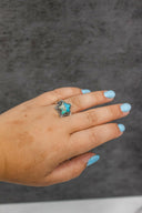 Starry Stamped Sterling Ring-Cluster Rings-Rae Collective, Women's Online Fashion Boutique Located in Phoenix, Arizona (Scottsdale Area)