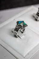 Starry Stamped Sterling Ring-Cluster Rings-Rae Collective, Women's Online Fashion Boutique Located in Phoenix, Arizona (Scottsdale Area)