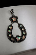Starry Night Horseshoe Stone Pendant-Pendant Necklaces-Rae Collective, Women's Online Fashion Boutique Located in Phoenix, Arizona (Scottsdale Area)