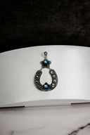 Starry Night Horseshoe Stone Pendant-Pendant Necklaces-Rae Collective, Women's Online Fashion Boutique Located in Phoenix, Arizona (Scottsdale Area)