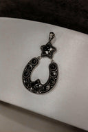Starry Night Horseshoe Stone Pendant-Pendant Necklaces-Rae Collective, Women's Online Fashion Boutique Located in Phoenix, Arizona (Scottsdale Area)