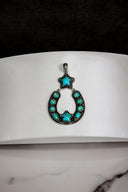Starry Night Horseshoe Stone Pendant-Pendant Necklaces-Rae Collective, Women's Online Fashion Boutique Located in Phoenix, Arizona (Scottsdale Area)