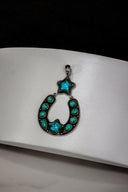 Starry Night Horseshoe Stone Pendant-Pendant Necklaces-Rae Collective, Women's Online Fashion Boutique Located in Phoenix, Arizona (Scottsdale Area)